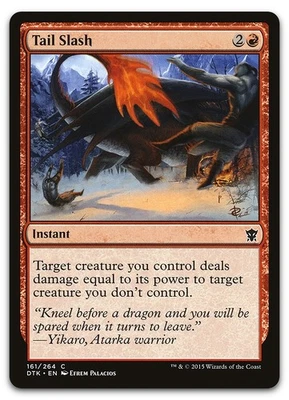 Tail Slash #161 (NM) Dragons of Tarkir DTK Magic MTG - Image 1 of 2