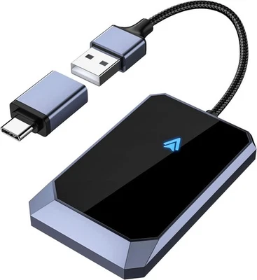 Android Auto Wired to Wireless Adapter Converter Plug & Play Galaxy Android 10+ - Image 1 of 4