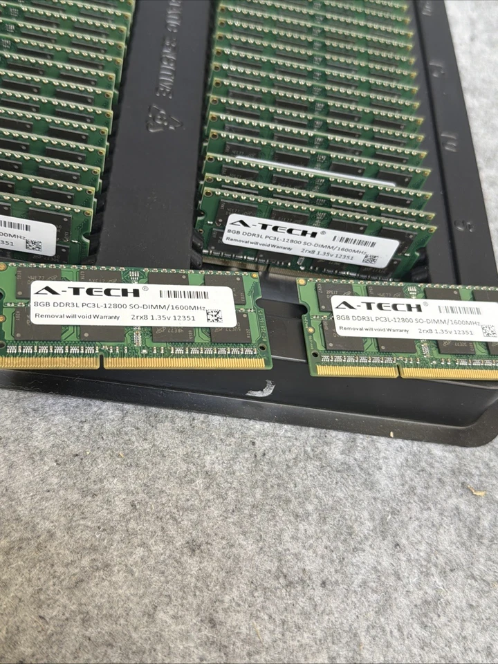 A-Tech 16GB 2 x 8GB PC3-12800 Laptop SODIMM DDR3 1600 Memory RAM PC3L 16G DDR3L - Image 1 of 1