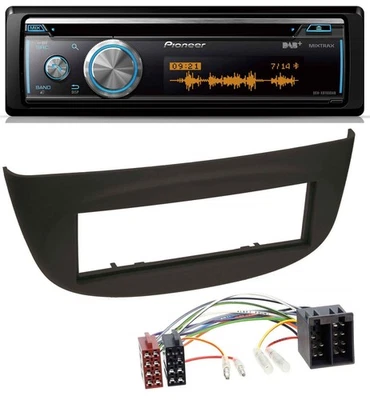 Pioneer MP3 DAB USB CD Bluetooth Autoradio für Renault Twingo (07-12) schwarz - Bild 1 von 4