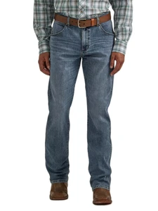 Wrangler Men's Retro Slim Fit Boot Cut Jean Bottoms Comfort Denim Blue New NWT - Picture 1 of 6