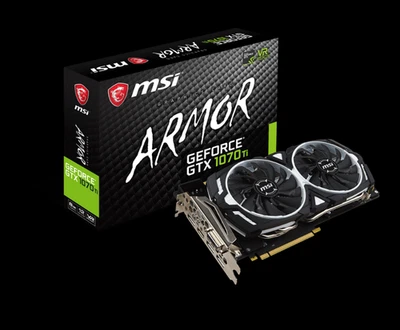 NEW still Sealed MSI ARMOR GeForce GTX 1070 Ti 8GB Edition Graphics Card - Image 1 of 4