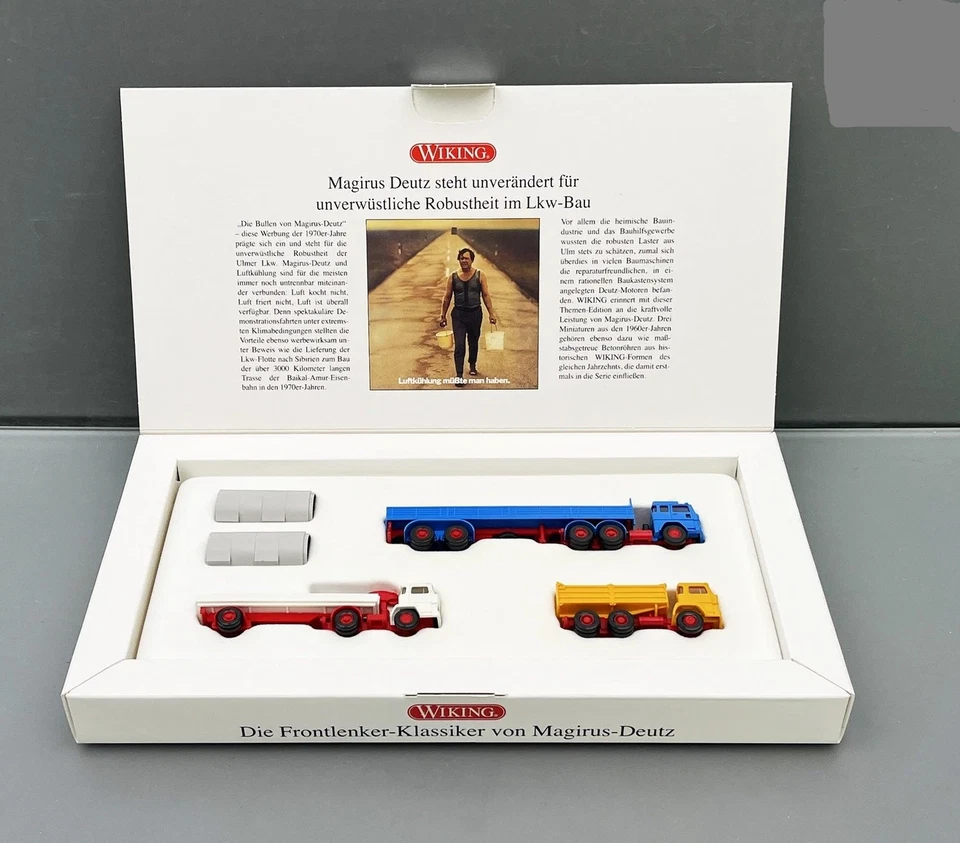 1:87 Wiking 09906967 Die Frontlenker-Klassiker von Magirus-Deutz Set - Immagine 1 di 1