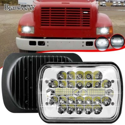 Faros LED de 7x6" haz sellado alto/bajo para International Harvester 4700 4900 1 pieza Foto 1 de 4
