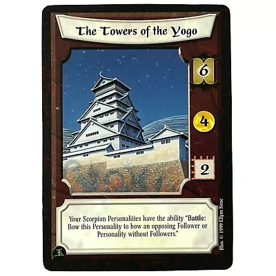 THE TOWERS OF THE YOGO Promo Jade Edition L5R Legend Five Rings Mon Back NM - Image 1 of 2