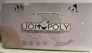 Monopoly Lionopoly Order Sons Of Italy In America Grand Lodge Of NY 1995 - Picture 1 of 4