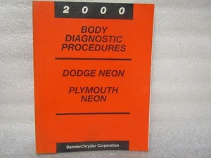 2000 BODY DIAGNOSTIC PROCEDURES DODGE NEON,PLYMOUTH NEON 81-699-98144 - Bild 1 von 4