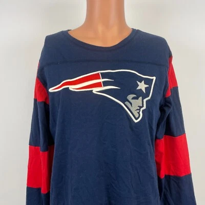 Camiseta raglán bordada con logotipo de los New England Patriots de la NFL de fútbol americano S Foto 1 de 4