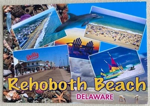 Rehoboth Beach DE Delaware Delfin Vintage Postkarte - Bild 1 von 2