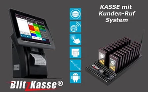 12" ALL in ONE SCHNELLGASTRONOMIE BLITZKASSE(c) VOLLKOMPLETT + KUNDEN RUF SYSTEM - Bild 1 von 1