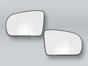 PAR de espejos de puerta con calefacción y placas de respaldo se adapta a 2000-2002 MB clase E W210 - Imagen 1 de 2