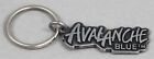 Vintage AVALANCHE BLUE Peppermint Schnapps Logo Metal Key Ring New Old Stock