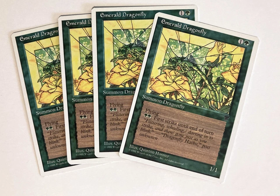 Emerald Dragonfly (4) NM Chronicles MTG Magic the Gathering - Image 1 of 1