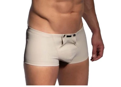 Click Pants MANSTORE M2486 Gr. M Slip Lederimitat sand beige Popper Pant - Bild 1 von 2