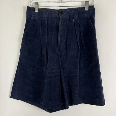 Vintage Palmetto's Loafers Shorts Women's Size 11 Corduroy Culotte Navy Blue VTG - Image 1 of 4