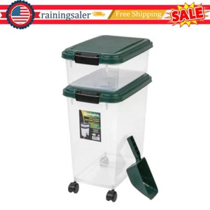 Airtight Pet Food Container Mobile w/ Scoop for Dog Cat Food Portable Storage US - Picture 1 of 8