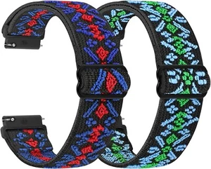 Quick Release Elastic Nylon Watch Straps - Band Width- 16mm 18mm 19mm 20mm 22mm - Picture 1 of 7