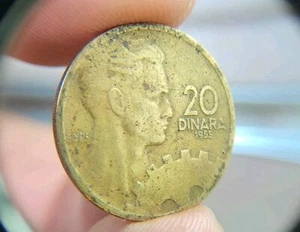 Yugoslavia 20 Dinara FNR legend 1955 one year Coin (one year type coin). E.211 - Picture 1 of 2