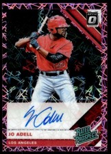 2019 Donruss Optic Rated Prospect AUTO PINK VELOCITY Jo Adell Auto Los Angeles