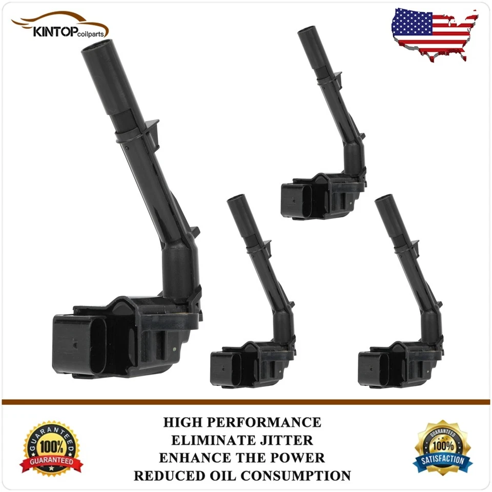 Paquete de 4 bobinas de encendido para Mercedes-Benz E300 2017-2019 GLA250 2015-2020 2,0 L Foto 1 de 4