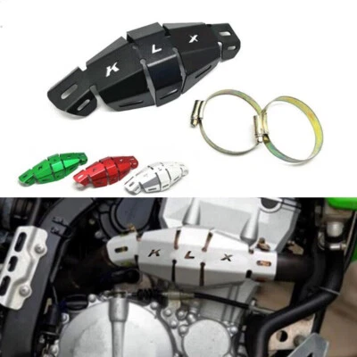 KLX LOGO Exhaust Pipe Heat Cover Guard For KAWASAKI KLX300R KLX230R/S KLX250S/SF - Image 1 of 4