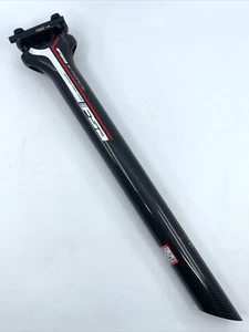 FSA K-Force 0 mm Null Rücklauf 31,6 x 350 mm weiß rot 3K Kohlefaser Sitzstütze - Bild 1 von 9