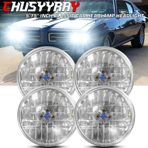 Faros blancos HI/LO Beam 4 un. 5 3/4" 5.75 6000k para Pontiac GTO Grand Prix - Imagen 1 de 10