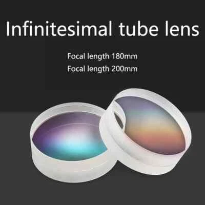 22mm 23mm Metallurgical Infinity Microscope Objective Tube Lens FL180mm 200mm - Image 1 of 4