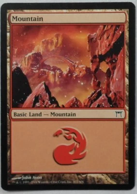 MAGIC THE GATHERING MTG 2004 CHAMPIONS OF KAMIGAWA RED LAND CARD A - Image 1 of 2