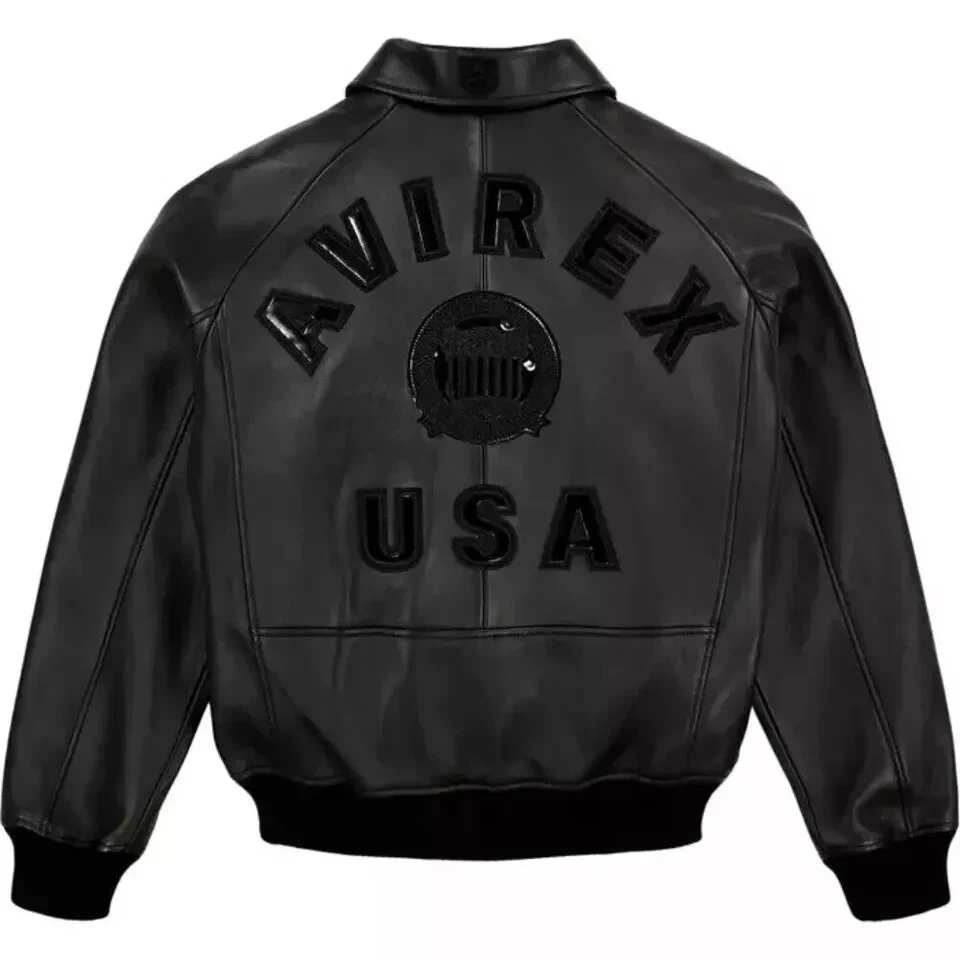 avirex leather flight jacket products for sale | eBay