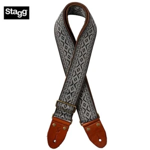 Correa de Guitarra Stagg Losange 2" Tejido Nylon Diamante Negro SWO-LOS-NEGRO - Imagen 1 de 1