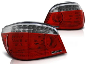 LED rear lights for BMW 5 Series E60 Sedan 2003-2005 2006 2007 VR-706 Red White - Picture 1 of 4