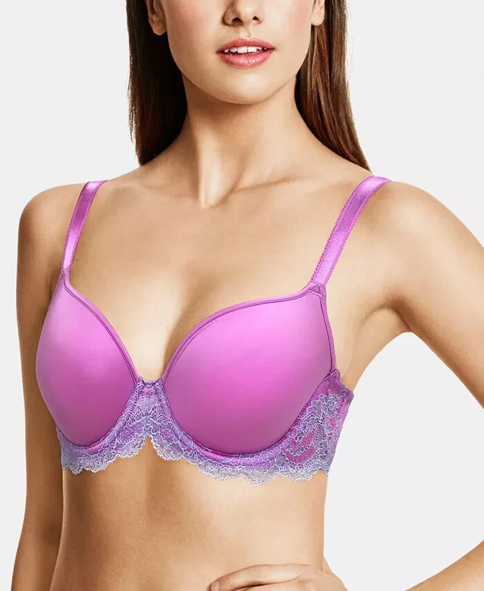 Wacoal 34DD Lace Affair Seduction Spacer Bra 853256 Lavender #73921