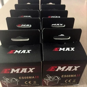 Servo de engranaje de metal EMAX ES08MAII 12 g 10 piezas para helicóptero RC avión Robert - Imagen 1 de 7