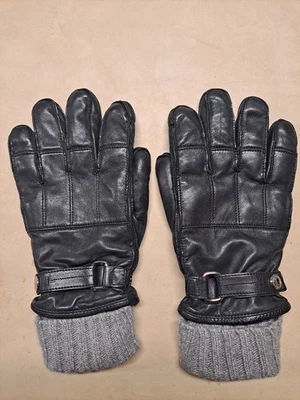 Luvas masculinas Coach couro macio quente 3 em 1 tamanho grande  - Imagem 1 de 3