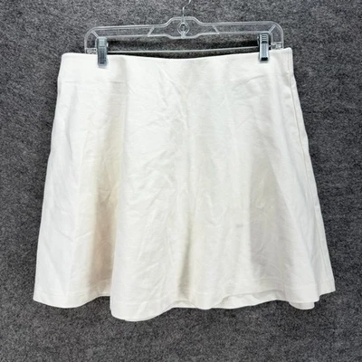 Nueva Falda H&M Mujer L Grande Beige Mini Corta Tiro Medio Viscosa Informal Foto 1 de 4