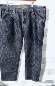 Pantalones de mezclilla Southpole vintage para hombre 44x32 relajados negros grises lavados holgados Y2k - Imagen 1 de 6