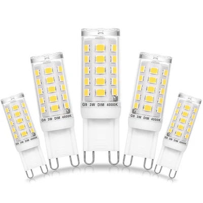 Dimmable G9 Led Bulbs 3W 4000K Nautral White,Replace 20W 25W 30W G9 Halogen,A... - Image 1 of 4