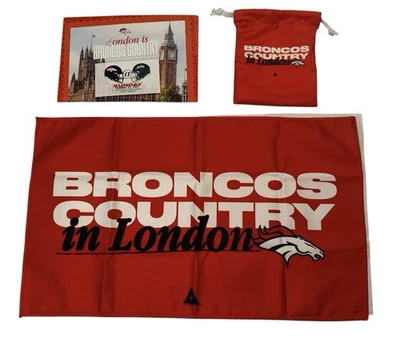 Denver Broncos en Londres Broncos Vs Jets Toalla de Rally y Postal Grande 2025 Foto 1 de 3