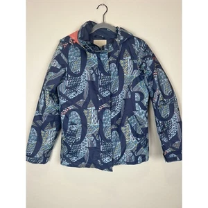 Roxy Snowboard Ski Jacket Blue Print Sz XL 14 Dry flight Technology 10K - Picture 1 of 12