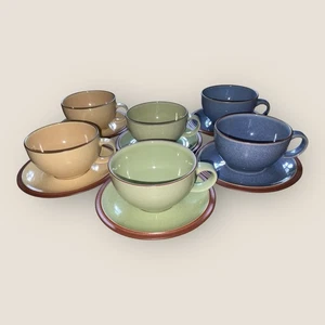 Jugo Denby 6x tazas y platillos bayas manzana limón 1ª calidad apenas usado excelente - Imagen 1 de 20