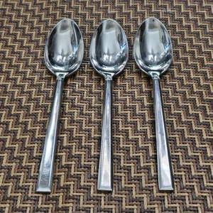 SET (3) REED & BARTON ADDISON 6 3/8" GLÄNZENDE EDELSTAHL TEELÖFFEL - Bild 1 von 2