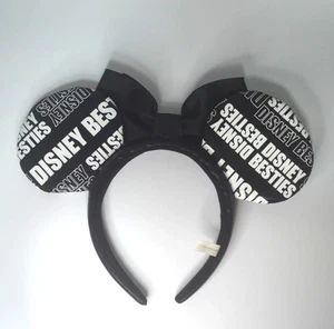 Tokyo Disney Resort EXKLUSIV Disney Besties Logo OHREN & schwarze Schleife HB NEU - Bild 1 von 5