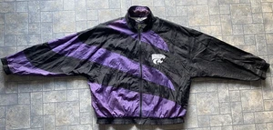 Chaqueta de Jugador Profesional Kansas State Wildcats Adulto XL Púrpura Negra Cremallera Completa  - Imagen 1 de 20