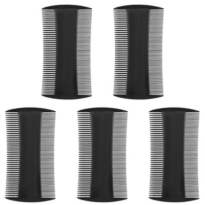 5 Pack Double-Sided Pocket Comb, Beard Grooming & Mustache Comb for Men Dandruff - Image 1 of 4