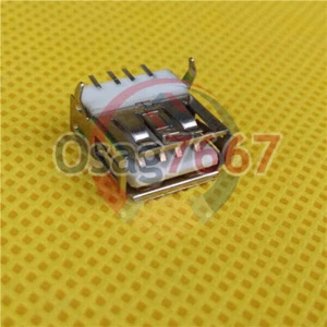 Conector de enchufe SMT 5 piezas USB hembra tipo A 4 pines HW-UAF-13 nuevo #F21 - Imagen 1 de 4