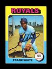 1975 Topps Frank White 569 Royals Signed Autograph Vintage