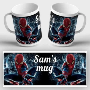 MARVEL PERSONALISED Mug Ceramic or Unbreakable Avengers Spider-Man Super Heroes - Picture 1 of 1