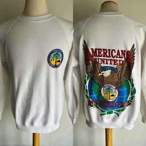 Sudadera OPERATION DESERT STORM (1991) Vintage Años 90 EE. UU. Guerra del Golfo América Talla M/L - Imagen 1 de 6