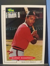 1991 Classic Best Minor League #258 Garret Anderson Pre-Rookie Quad City Angels 